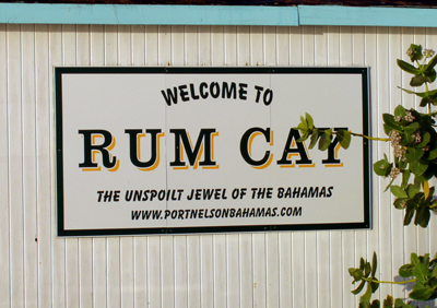 Rum Cay Sign