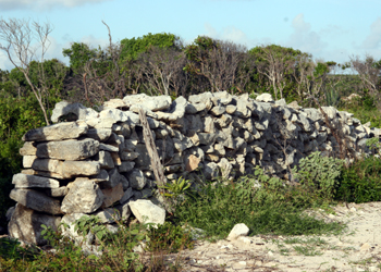 Rum Cay Plantation walls