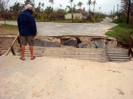 Rum Cay Hurricane Irene Damage