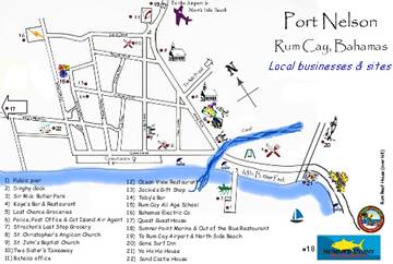 Rum Cay Local Map