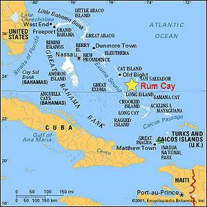 Rum Cay Bahamas map